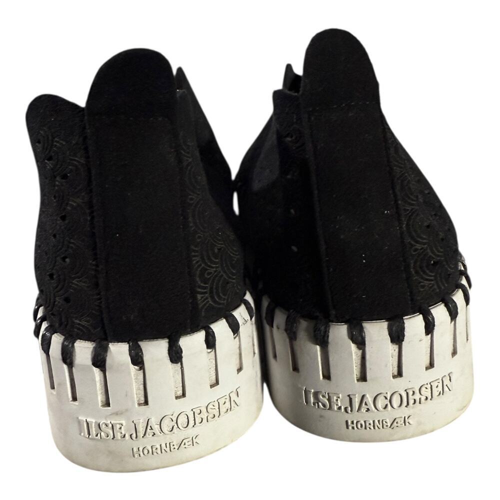 Ilse Jacobsen Women's Slip On TULIP3373-001 Black Sneakers Knit Size 7.5 - Picture 6 of 9